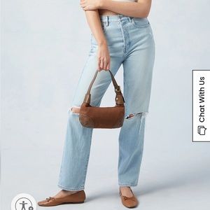 •PacSun High Waist Eco Light Blue Distressed Dad Jean